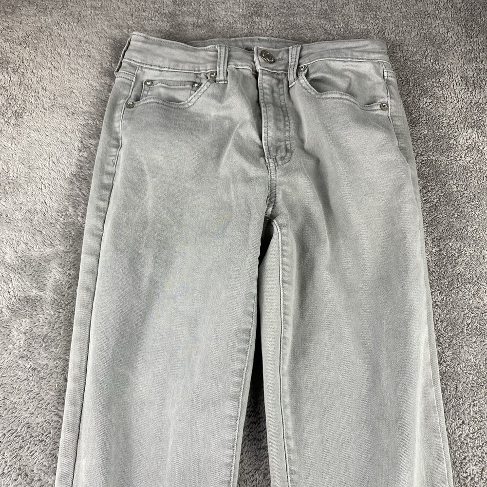 American Eagle Super Stretch High Rise Jegging Jeans Womens 6 R Gray - Picture 3 of 15